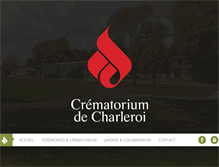 Tablet Screenshot of crematoriumdecharleroi.com